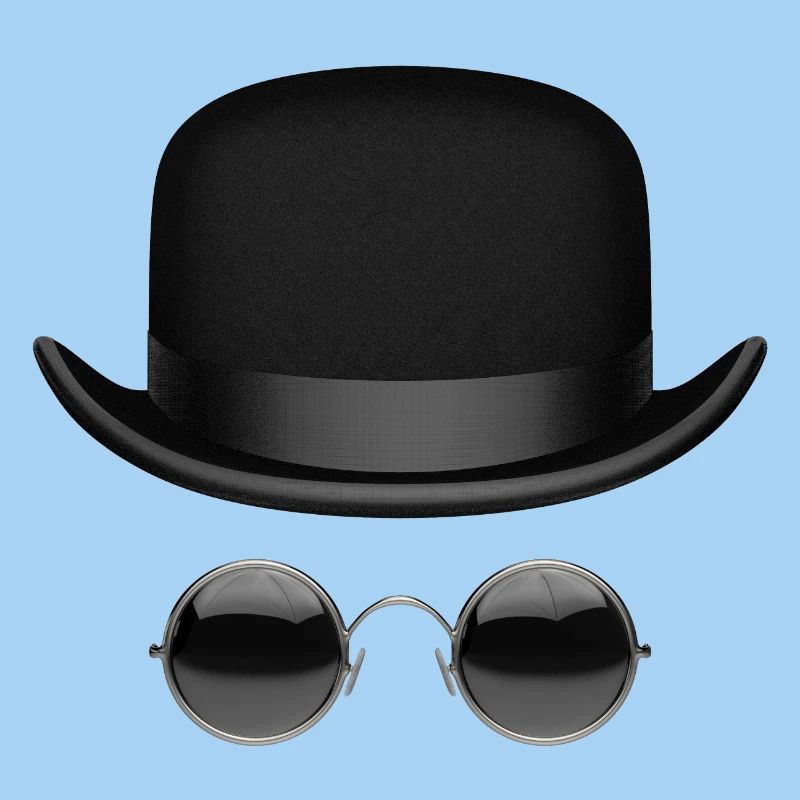 Hat and glasses