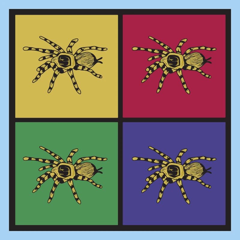 Pop art spider tarantula
