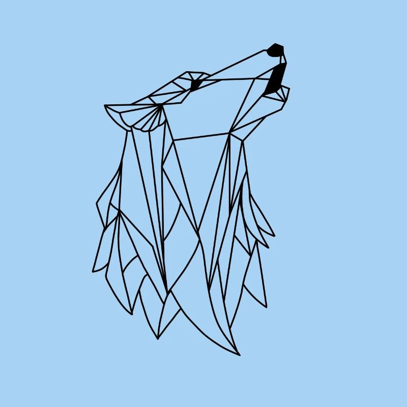Wolf origami