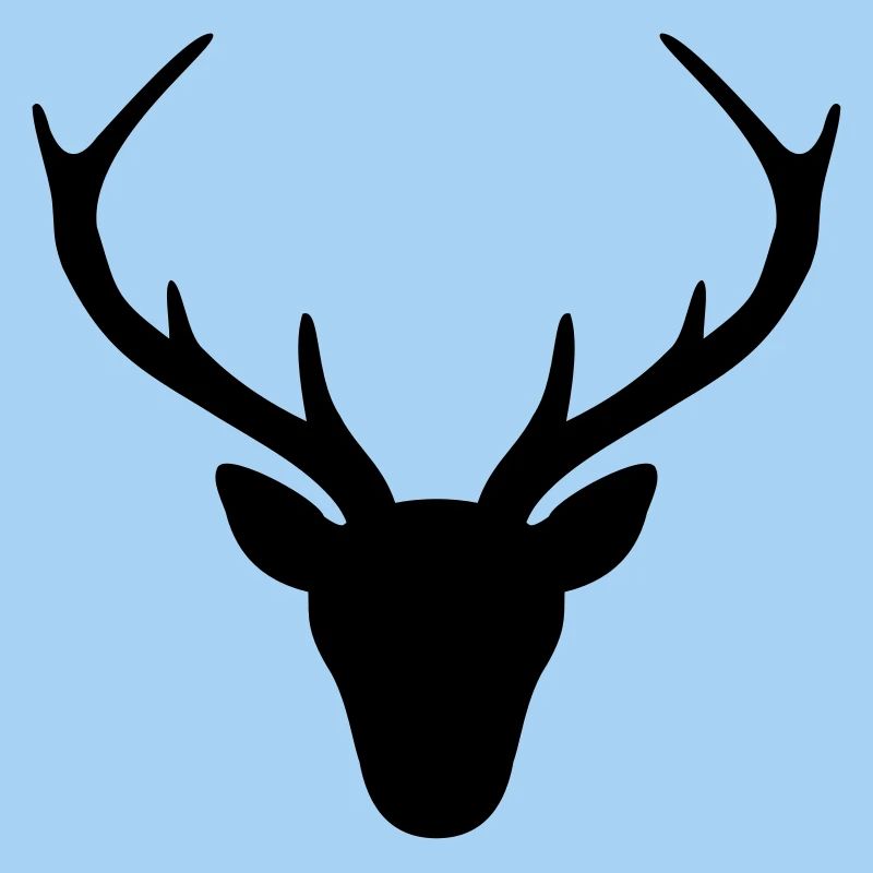 Hirsch Geweih Silhouette Jagd Jäger Geschenk