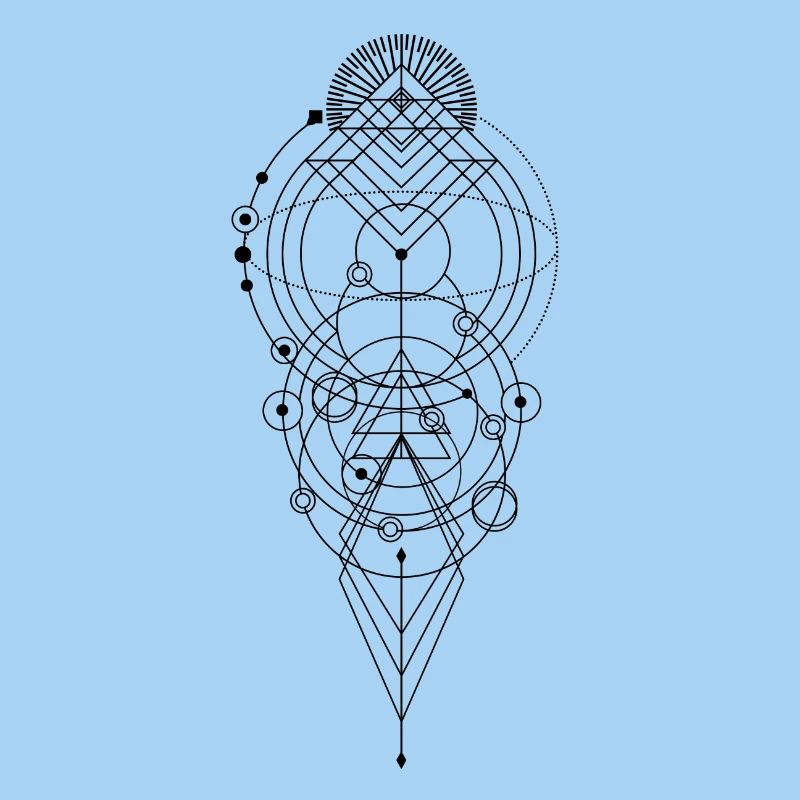 Geometric Dreicke circle prism