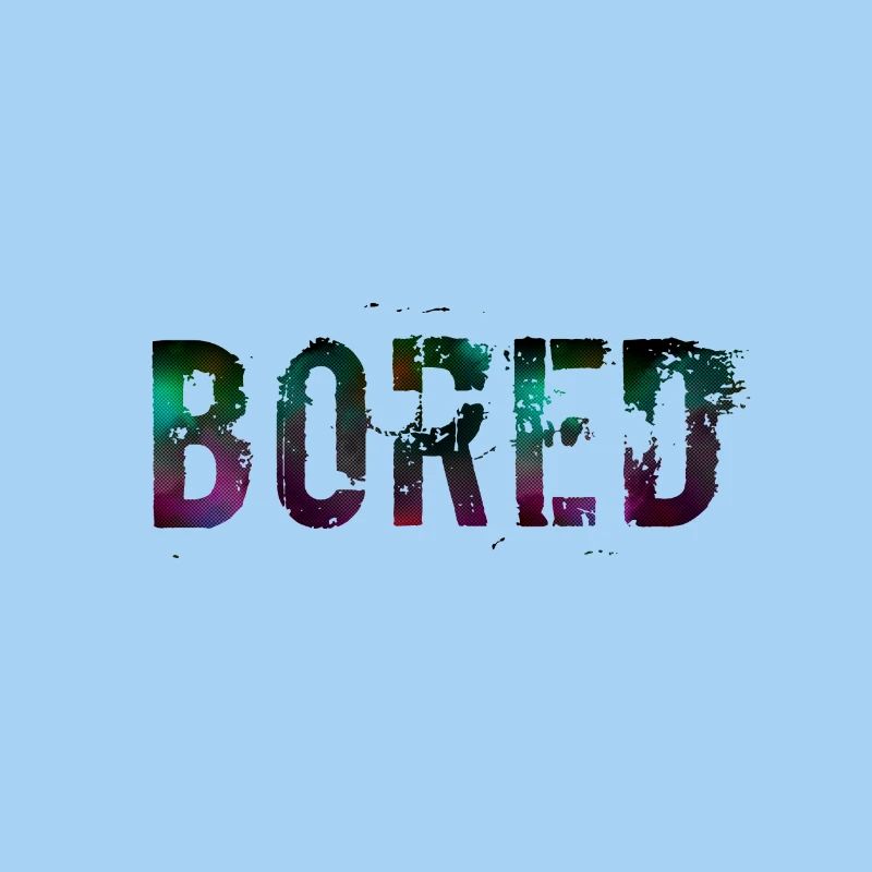 Bored Color Explosion Graffiti Text