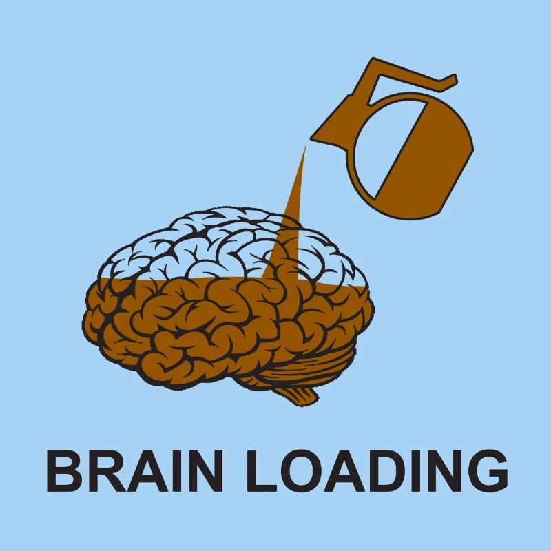 Brain loading by coffee