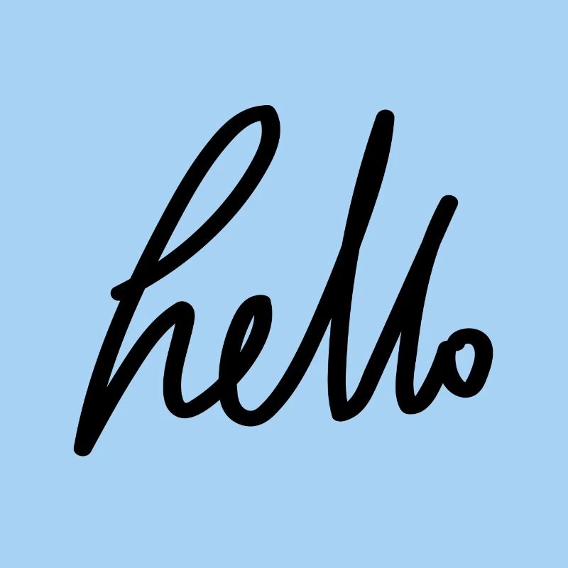 hello - Handschrift