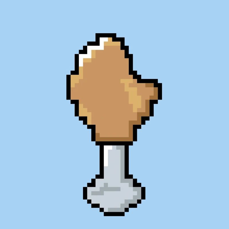 Pixel - Hähnchenkeule