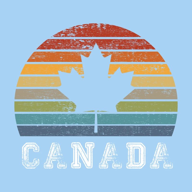 Conception / cadeau de feuille d'érable vintage du Canada