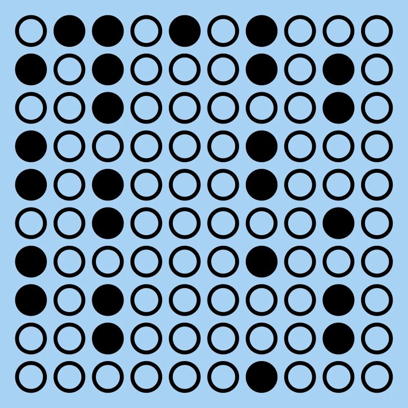 Nerdy Design "Primzahlen" bis 100