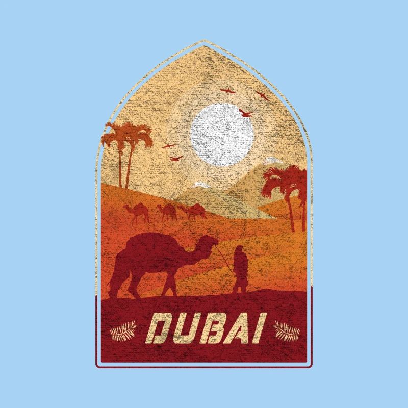 Dubai Vintage Kamel Design / Geschenkidee