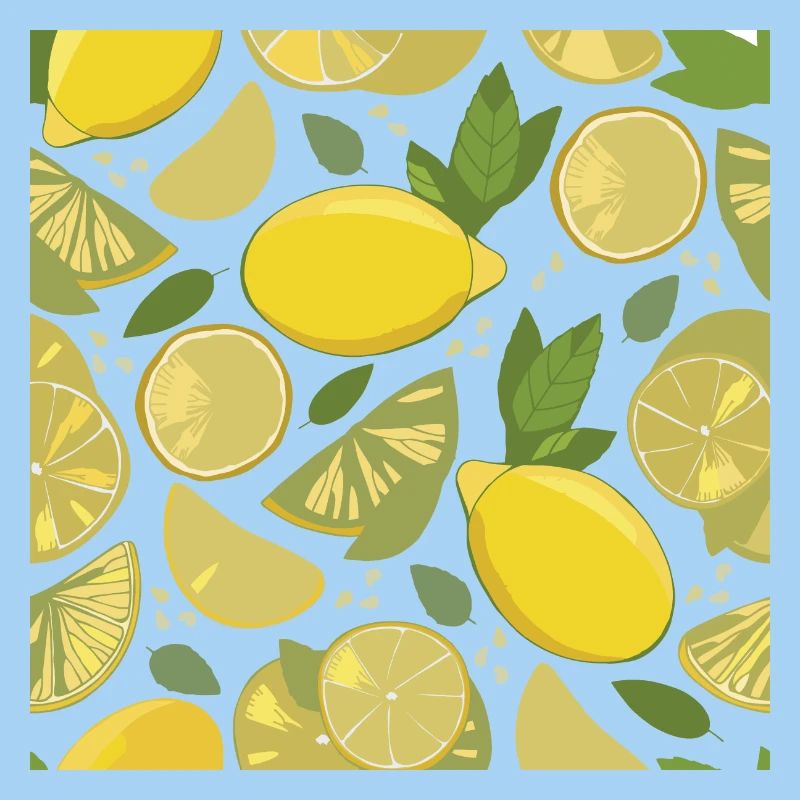 Lemon design with a fresh effect