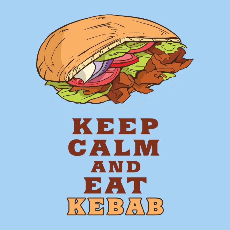 Keep Calm und esse Kebab / Geschenkidee