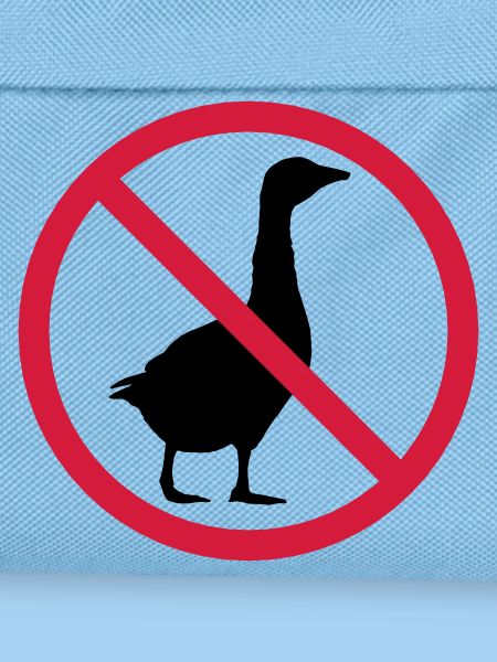 Gans Verboten Schild