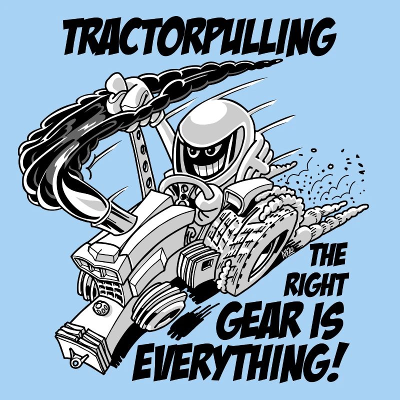 0966 tractor pulling BW