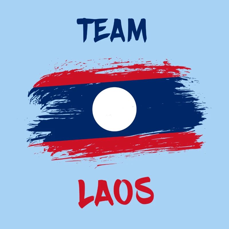 Team Laos Drapeaux Design / Cadeau