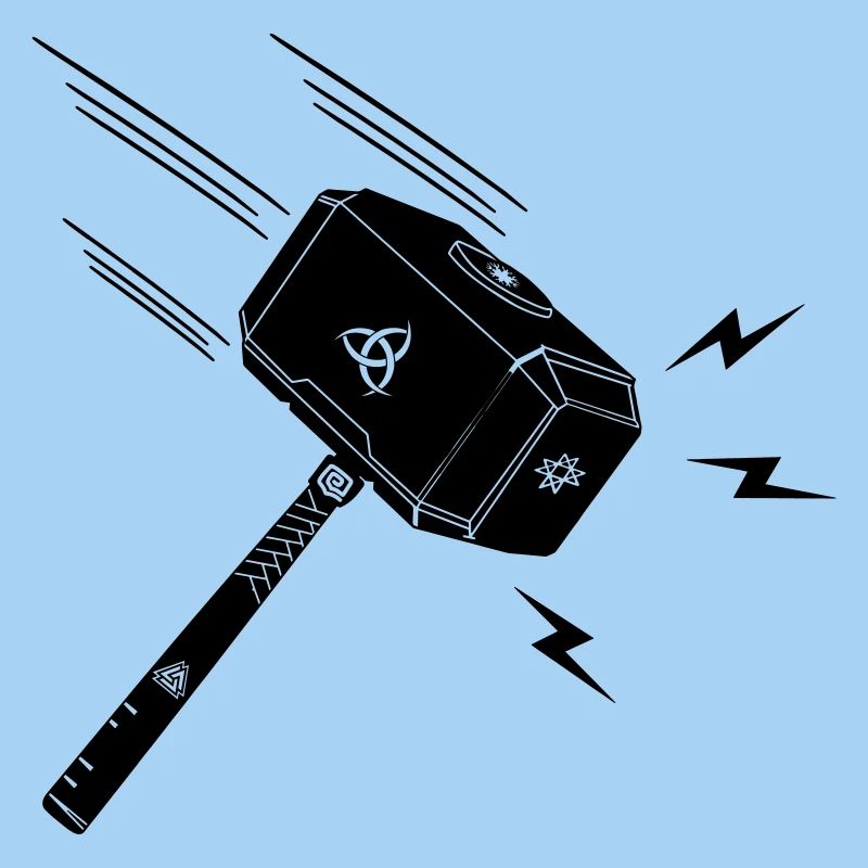 Hammer von Thor Thors Hammer Mjolnir Blitz stral