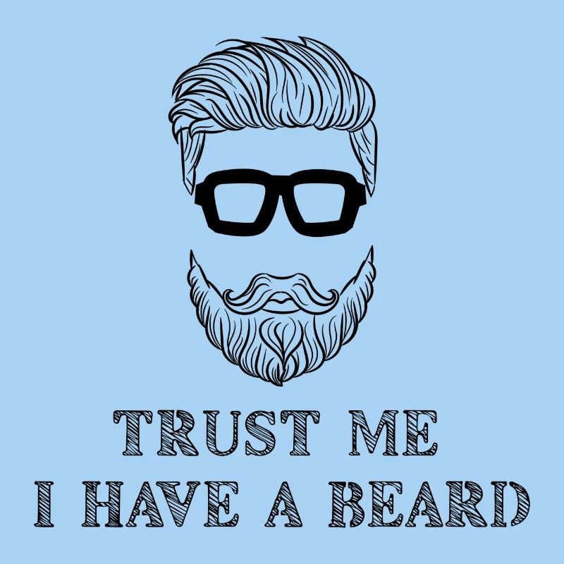 Bartträger Bart Statement Schnurrbart Humorvoll
