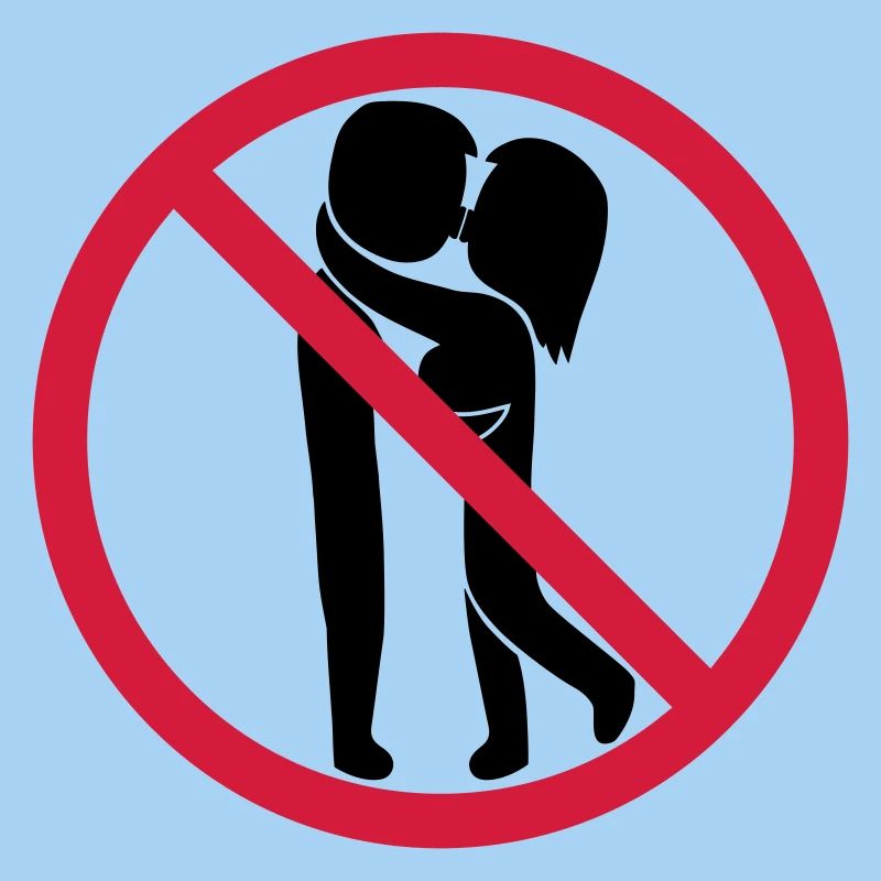 Signe interdit de baiser