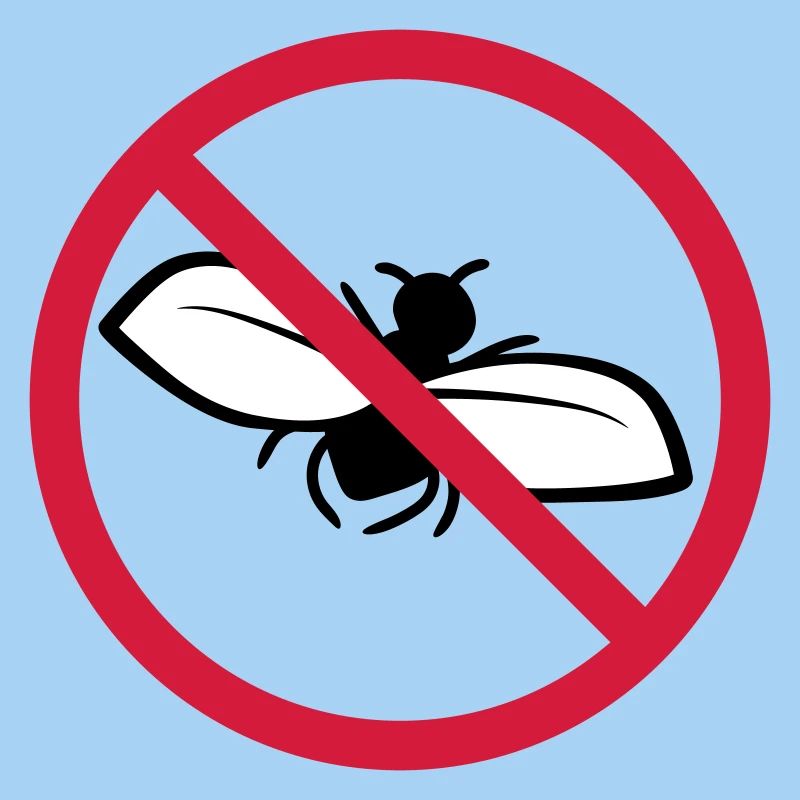 Fliege Verboten Schild