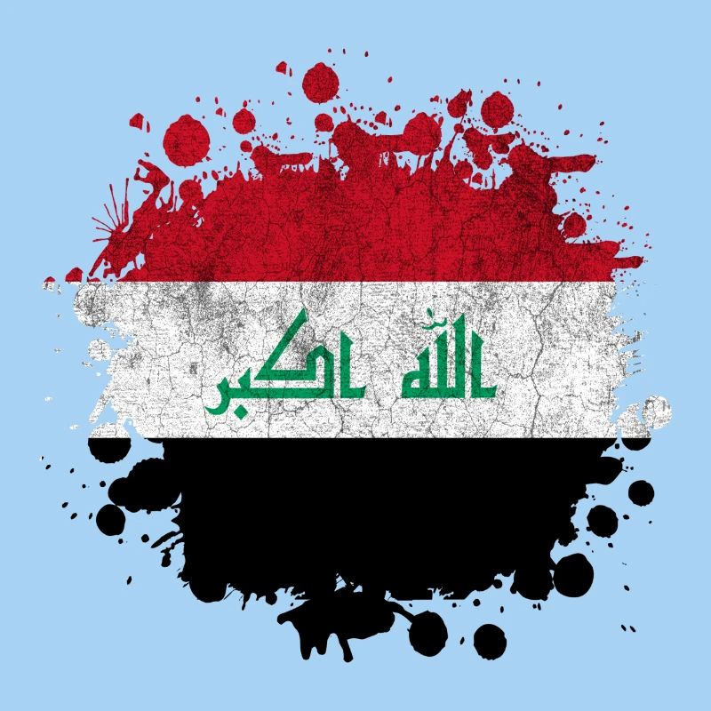 Iraq Splash flags design