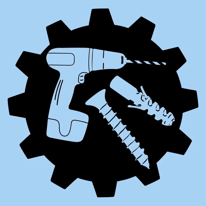 Teamwork drill screw and plug logo