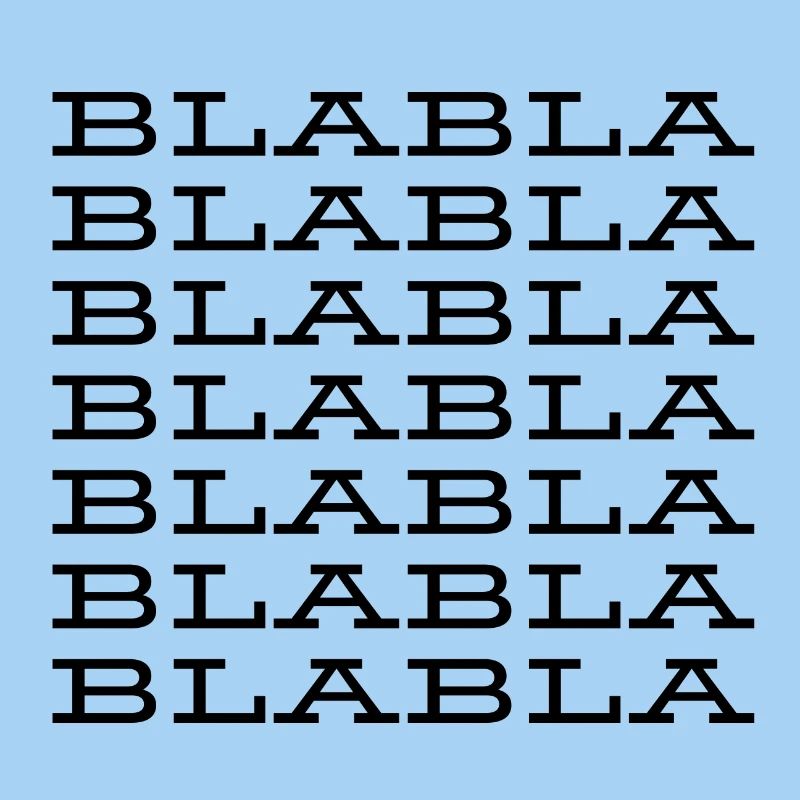 "Blabla" Saying