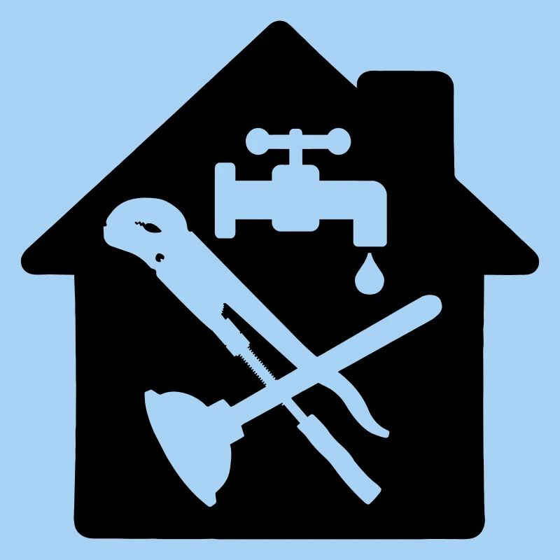 Tool logo plumber in cottage
