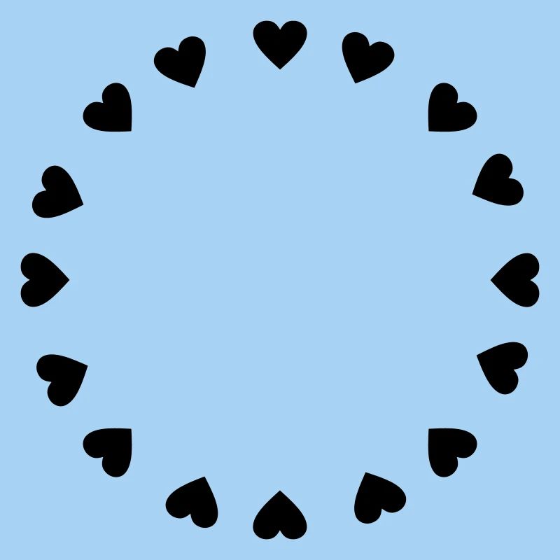Hearts circle