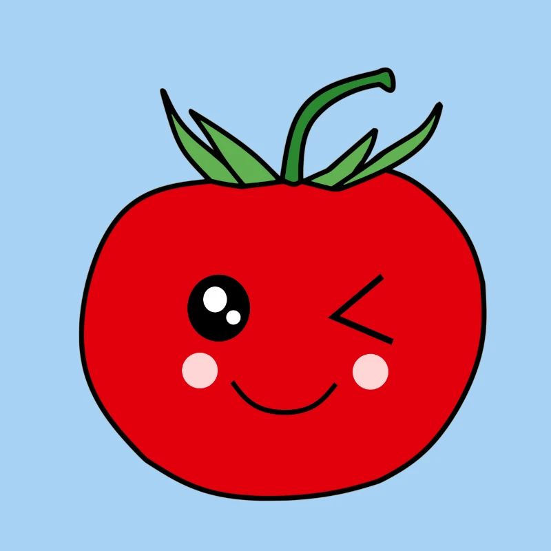 Visage de tomate pour les amateurs de nourriture