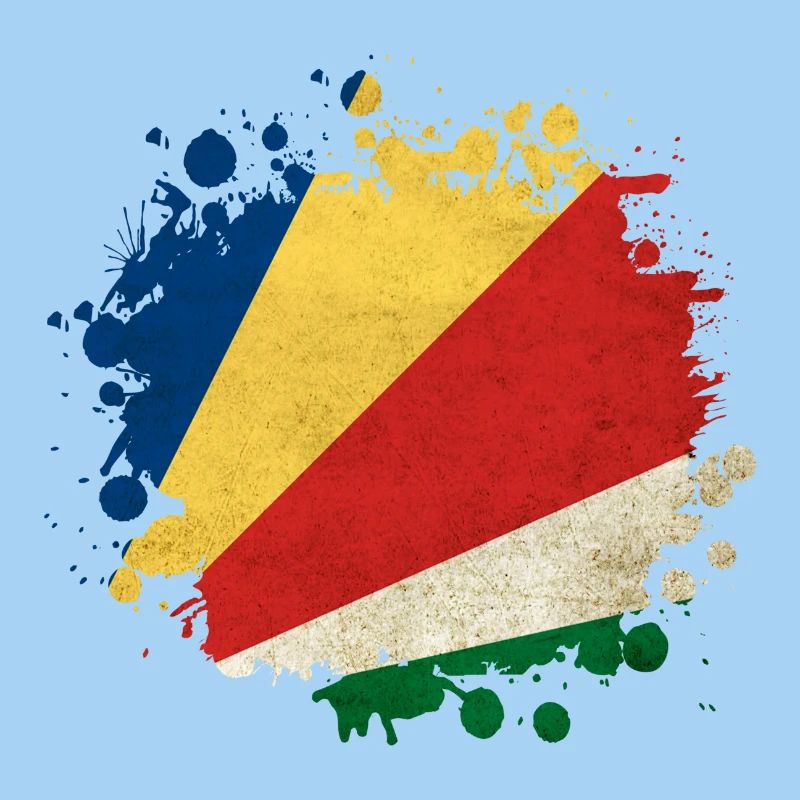 Design du drapeau des Seychelles Blob