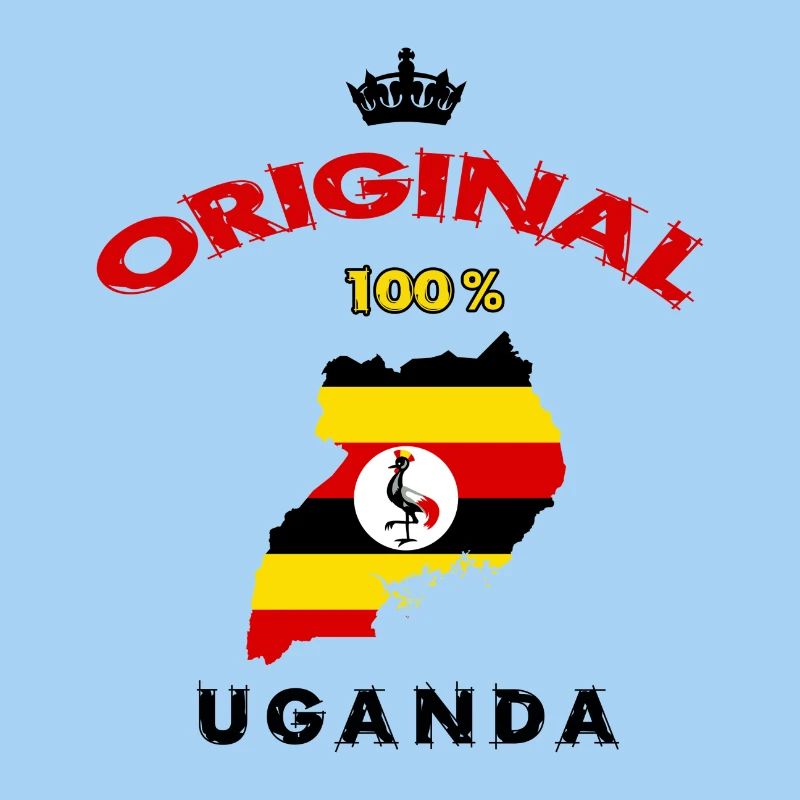 Design original 100 % drapeau ougandais