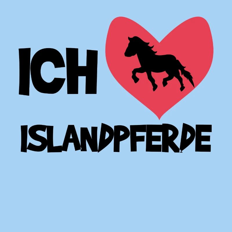 Herz Ich Liebe Pferde Statement Islandpferde
