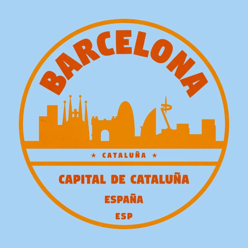 Emblème de la Skyline de Barcelone