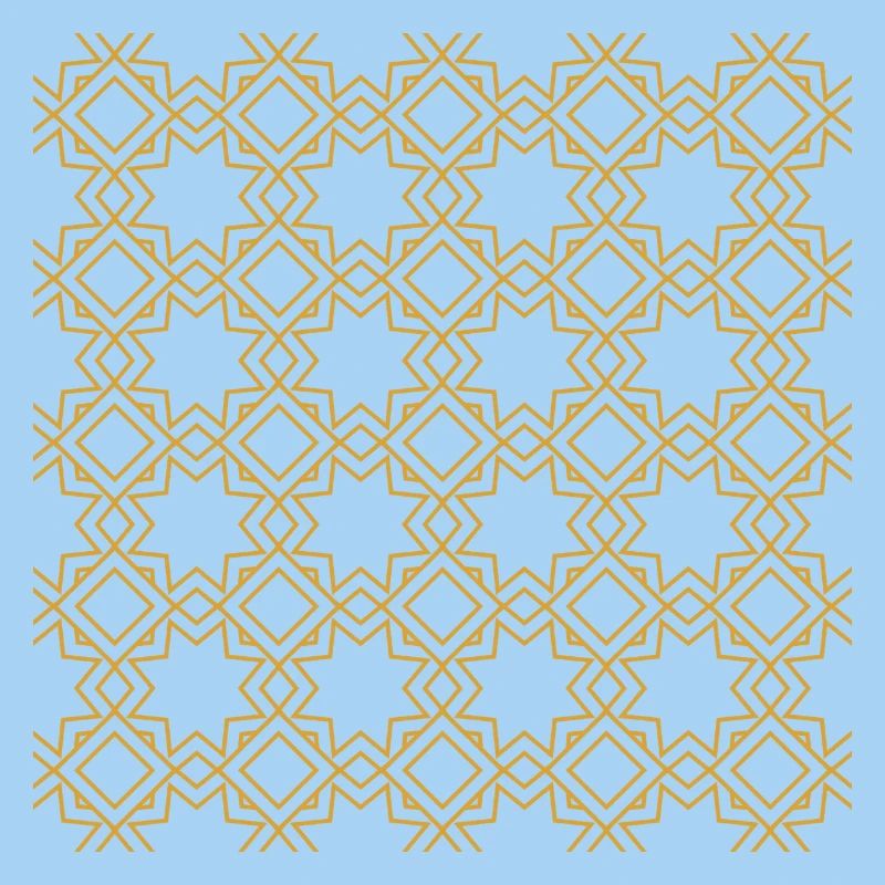 Golden arab islamic pattern