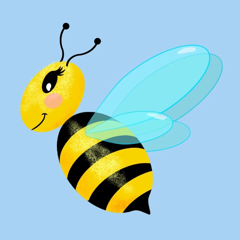 Abeille gracieuse voletant