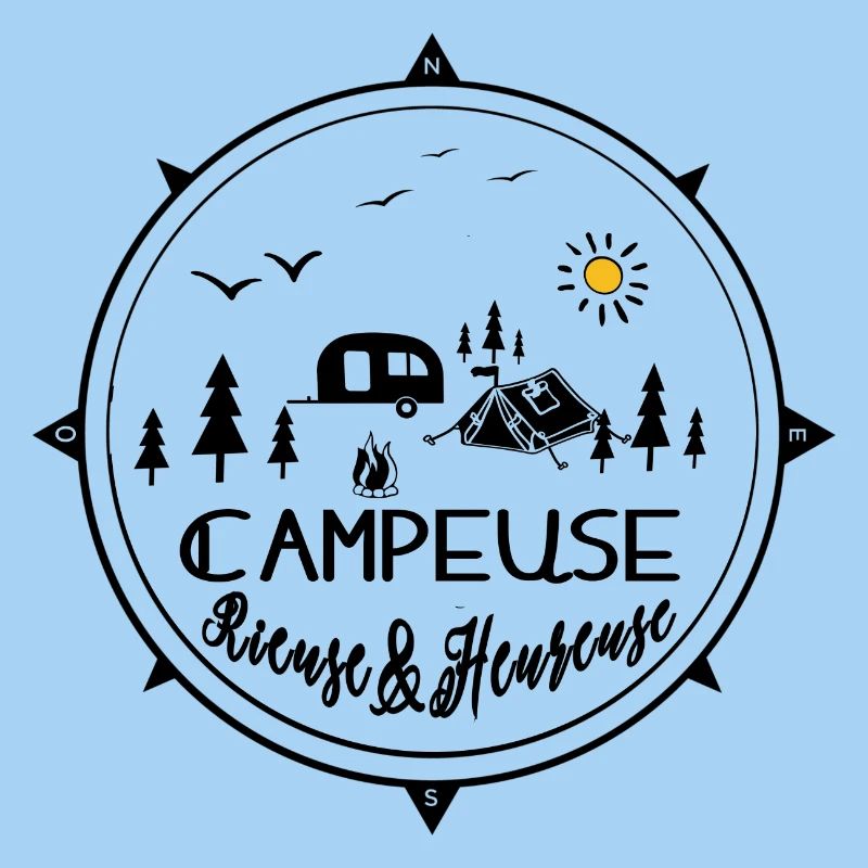 campeuse rieuse heureuse