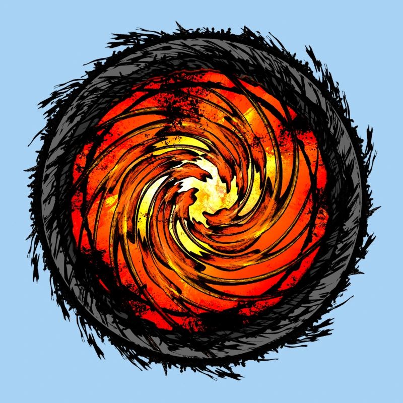 Conception de couleur d’ouragan ardent