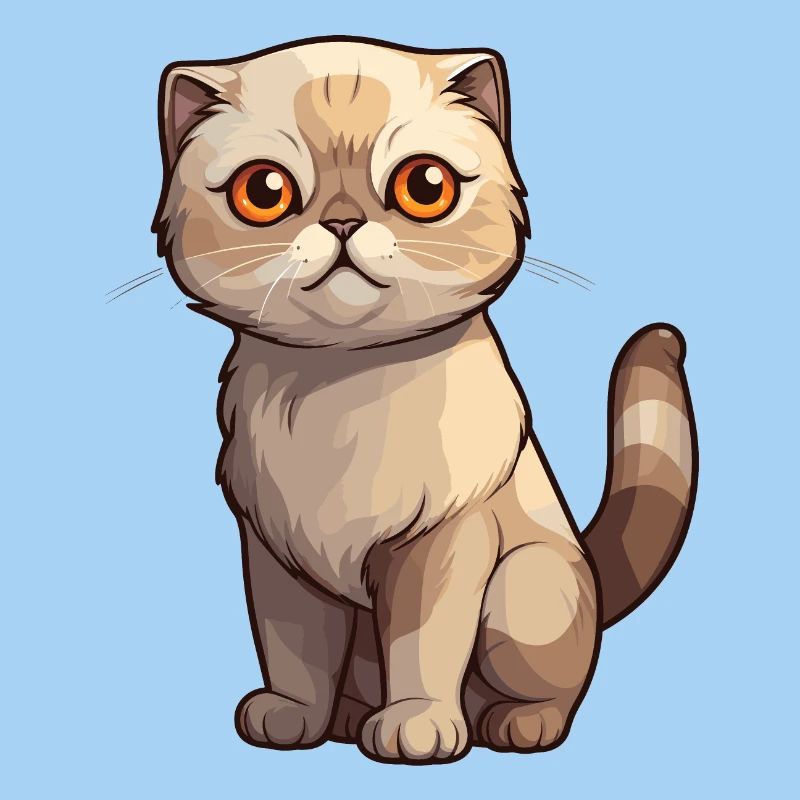 Bad-tempered Scottish Fold kitten