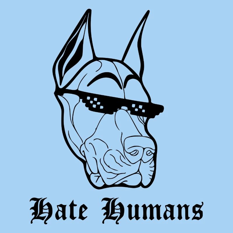 Hate Humans Dog