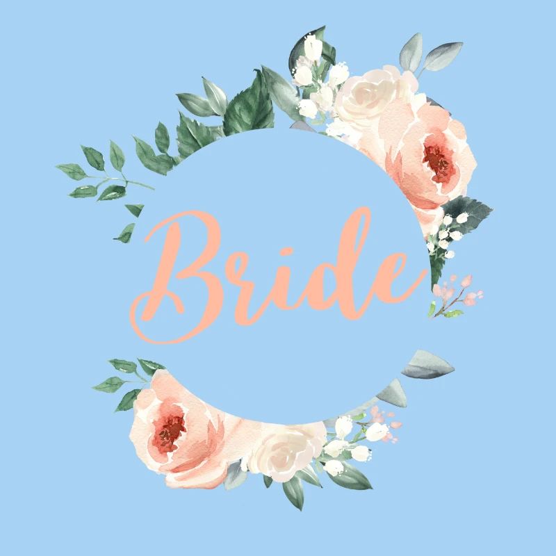 Team Bride! Green pastel wreath, customisable