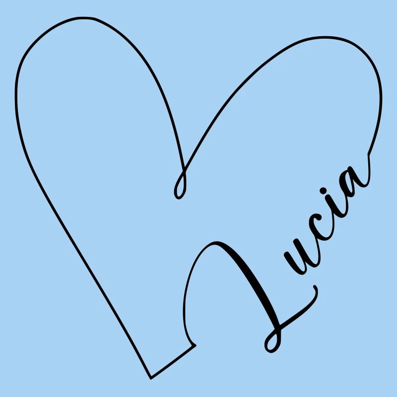 Lucia Name Heart Line