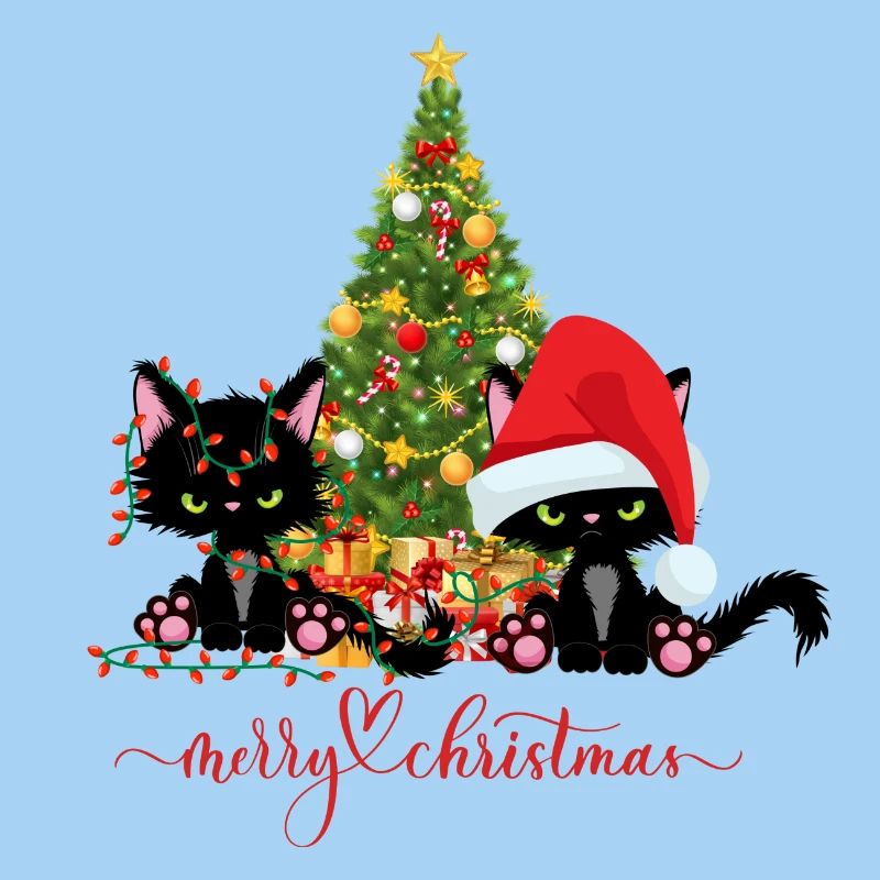 Weihnachten Katzen