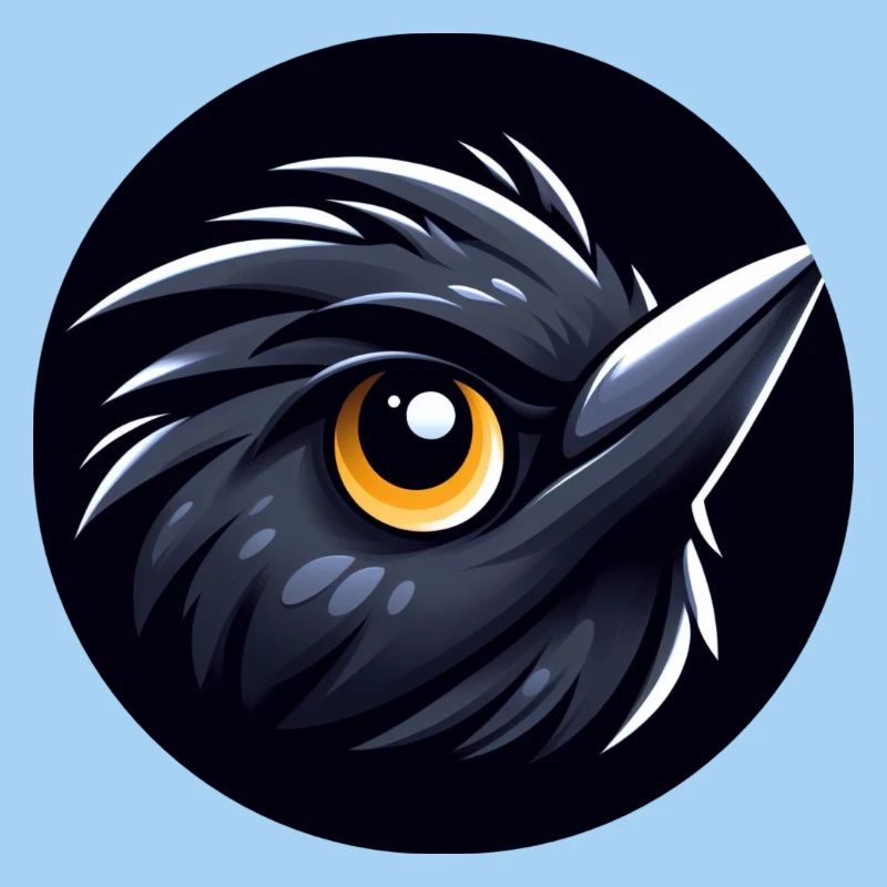 Comic Amsel Vogel