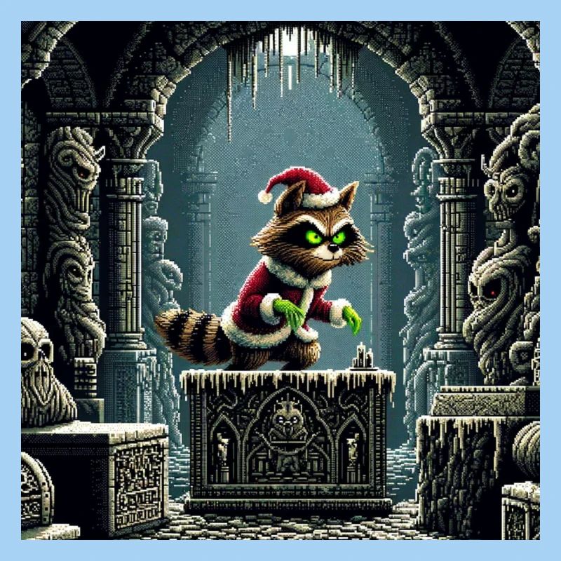 Winter Cat in Dungeon Magic