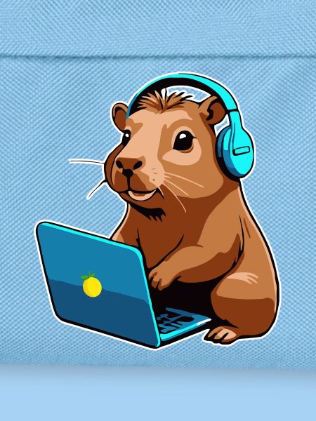 Capybara Programmer Coder Computer