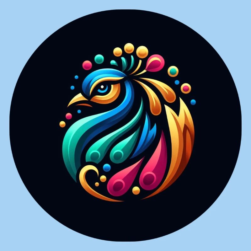 Peacock Colorful Logo