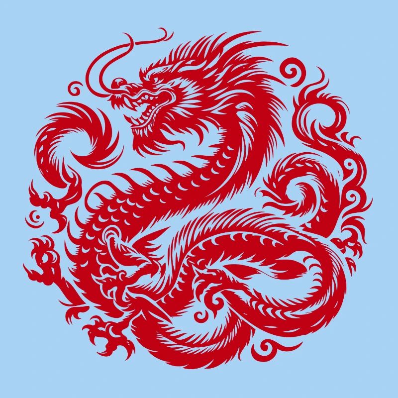 Chinesisches Drachen-Tattoo