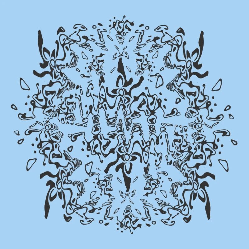 Abstraktes Schwarzes Mandala Muster