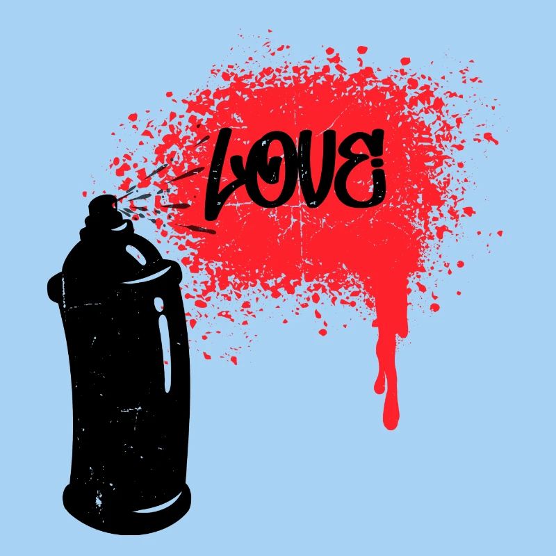 Drawing Graffiti Funky Spray Can Street Art
