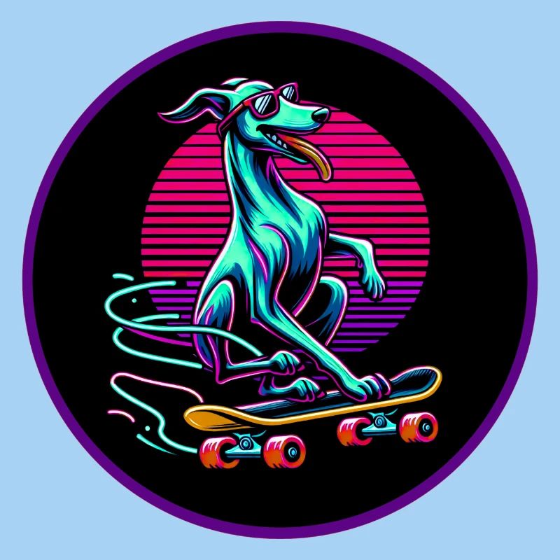 Skating Whippet