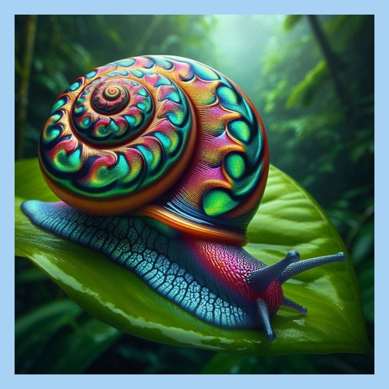 Escargot multicolore
