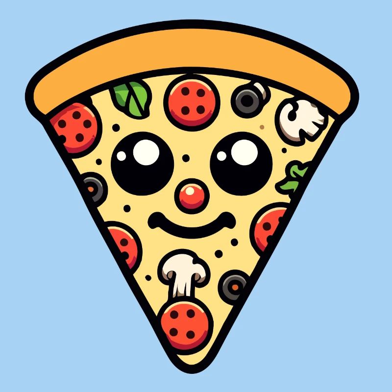 Pepperoni plein d’entrain : la tranche heureuse
